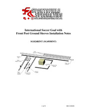 SPORTSFIELD SPECIALTIES SG824RINT Installation Notes