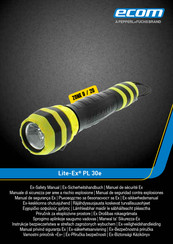 Ecom Lite-Ex PL 30e Manual