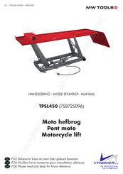 MW TOOLS 758725096 Manual