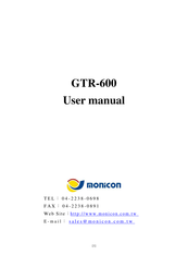 Monicon GTR-600 User Manual