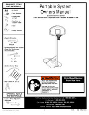 Huffy Portable Basketball System Owner's Manual