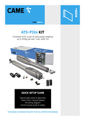 CAME ATS-P324 Quick Setup Manual