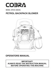 Cobra BP43C Operator's Manual