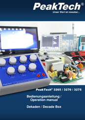 PeakTech 3270 Operation Manual