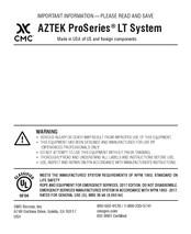 CMC AZTEK ProSeries Instructions Manual