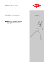 KNIPEX 12 42 195 Operating Instructions Manual