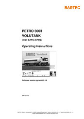 Bartec VOLUTANK Petro 3003 Operating Instructions Manual