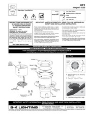 B-K Lighting HP2 Series Installation Instructions Manual