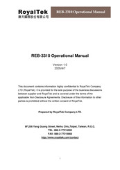 Royaltek REB-3310 Operation Manual
