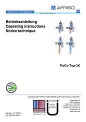 AFRISO FloCo-Top-2KM Optimum Si Operating Instructions Manual