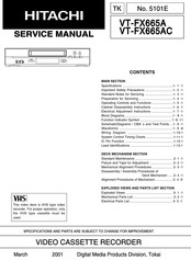 Hitachi VT-FX665A Service Manual