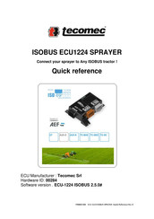 Tecomec ISOBUS ECU1224 Quick Reference