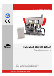 Bomar Individual 520.360 GANC Operating Instructions Manual