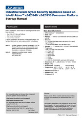Advantech FWA-1211 Startup Manual