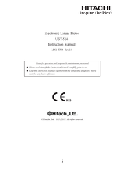 Hitachi UST-568 Instruction Manual