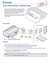 Extron electronics Cable Cubby F55 Edge Installation Manual