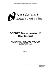 National Semiconductor SERDES05-40USB User Manual