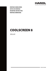 Harol Coolscreen 8 Solar Mounting Instruction