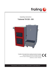 Fröling Turbomat 320 Operating Instructions Manual