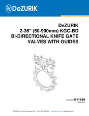 DeZurik KGC-BD Instructions Manual