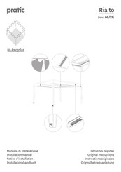 pratic Hi-Pergolas Rialto Installation Manual