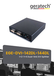 geratech EGE-DVI-142DL-144DL Instructions Manual