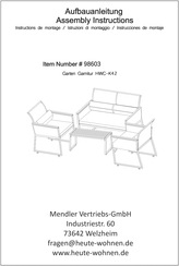 heute wohnen HWC-K42 Assembly Instructions Manual