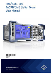 Rohde & Schwarz EDST300 User Manual
