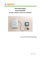 DEWTEQ DHD2000WP User Manual And Technical Specifications