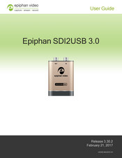 epiphan video SDI2USB 3.0 User Manual