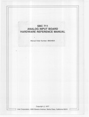 Intel SBC 711 Hardware Reference Manual