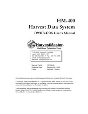 HarvestMaster HM-400 User Manual