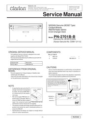 Clarion PN-2701B-B Service Manual