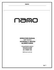 NANO NBP3000ES-SF Operation Manual