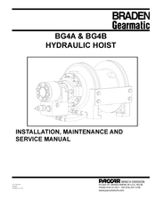 BRADEN BG4A Installation Maintenance And Service Manual