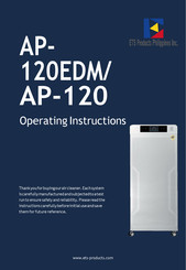 ETS AP-120EDM Operating Instructions Manual