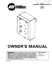 Miller RHC-TP Owner's Manual