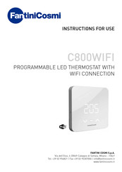 Fantini Cosmi C800WIFI Instructions For Use Manual