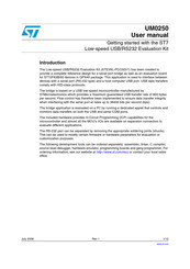 ST UM0250 User Manual