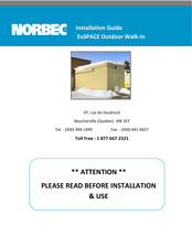 Norbec ExSPACE Installation Manual