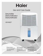 Haier DE Series Use And Care Manual