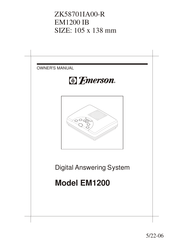 Emerson EM1200 Owner's Manual