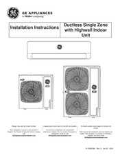 Haier GE ASH4248UCDDA Installation Instructions Manual