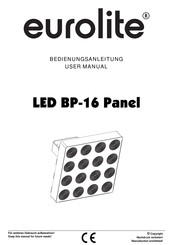 EuroLite LED BP-16 Panel User Manual