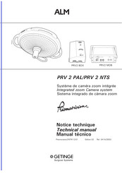 Getinge ALM Prismavision PRV 2 NTS Technical Manual