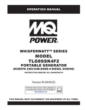 MQ Power WHISPERWATT TLG8SSK4F2 Operation Manual