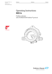 Endress+Hauser RID14 Operating Instructions Manual