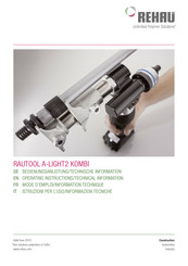Rehau RAUTOOL A-LIGHT2 Operating Instructions And Technical Information