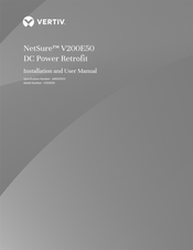 Vertiv NetSure V200E50 Installation And User Manual