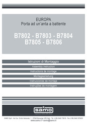 Samo EUROPA B7803 Assembly Instruction Manual